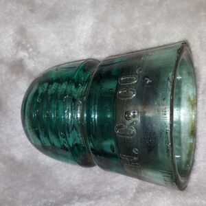 1887-94 Hemingray H.G. CO. #21 CD145 Aqua Blue Glass Insulator